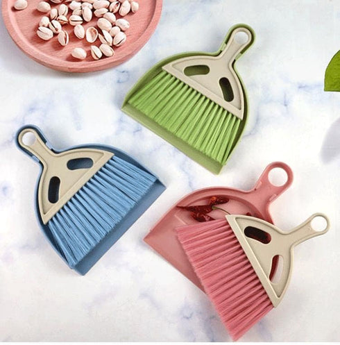 SOUJOY 6 Pack Small Dustpan and Brush Set, Mini Hand Broom and Dustpan for Table, Desk, Keyboard, Cars