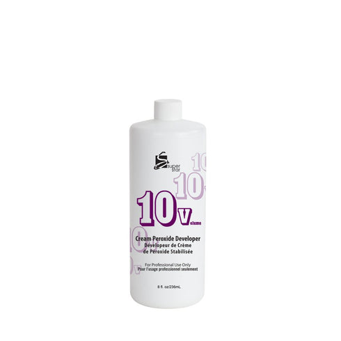 Super Star Cream Peroxide Developer, 10 Volume, 8 Oz