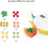 Ruitutedianzi 1 7-Day Piece Automatic Pill Dispenser Portable Electronic Medication Organizer White Weekly Smart Timing