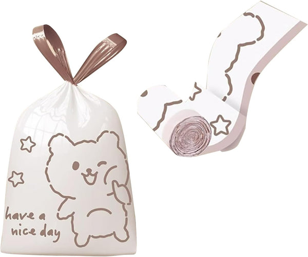 YIHUANYIFA 4 Gallon Trash Bags 240pcs Drawstring Tearing-Free for Bathroom Office Home Bedroom