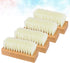 GLEAVI Scrub Cleaning Brush - 4 Pcs Soft Bristles Heavy Duty Scrub Brush with Wooden Handle Household Scrub Brush for Cleaning Upholstery, Car Interior Cleaning, Furniture, Couch, Sofa by GLEAVI