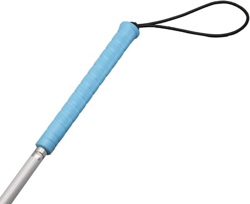 VSONE 7 135cm (53.1 inch)) Aluminum Mobility Folding White Cane for Vision Impaired and Blind People (Folds Down