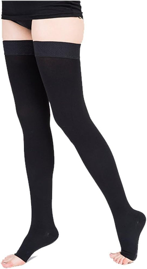 LTHAOO Men,20-30 mmHg Compression Stockings for Women & Thigh High Compression Socks with Silicone Dot Band. Best
