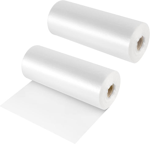 JOIKIT 2 Rolls 1000 PCS Plastic Roll Bags, 10 x 14 Inches Clear Produce Bag Roll for Food Storage