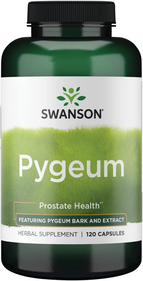 Swanson Pygeum Herbal Supplement - 400mg for Male Prostate Health - 120 Capsules
