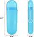 2 Packs Toothbrush Travel Case, Portable Holder with Ventilation Hole for Travel, Plastic Size for Business Trip