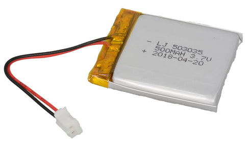 Jameco ReliaPro Lithium Ion Polymer Battery 3.7V 500mAh Rechargeable