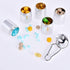 Portable Pill Case Keychain Waterproof, 7 Days Pill Holder Travel Container, Airtight Organizer for Outdoor Camping