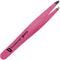Tweezer Guru Tweezers for Women - Slant Pointed Precision Tweezers for Eyebrows & Ingrown Hair Removal (Pink)
