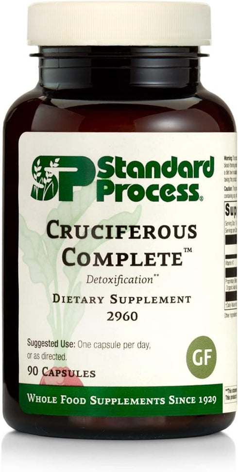 Standard Process Cruciferous Complete - Whole Food Antioxidant, Detox and Liver Support with Organic Kale