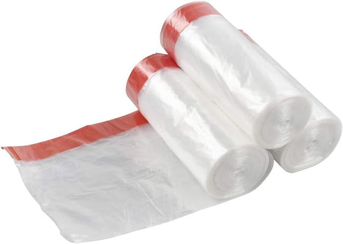 5 Gallon Clear Drawstring Garbage Bags, 110 Count, 3 Rolls