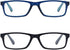 Reading Glasses, Blue Light Blocking for Men Women, Rectangular Frame Computer Readers with Spring Hinge