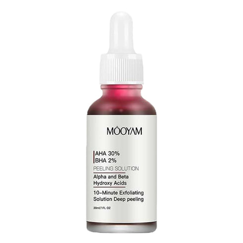Peeling Solution AHA 30% + BHA 2% - Exfoliating Facial Serum Chemical Peel for Face, Reduces Blemishes and Fine Lines