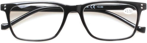 JOSCHOO 5 Pack Reading Glasses, Men Women Spring Hinges Comfortable Glasses for Reading, Medium