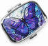 WATASAA 2-Compartment WATASSA Pill Box with Animal Style Mirror All-in-One Portable Medicine Organizer, Marble Pattern