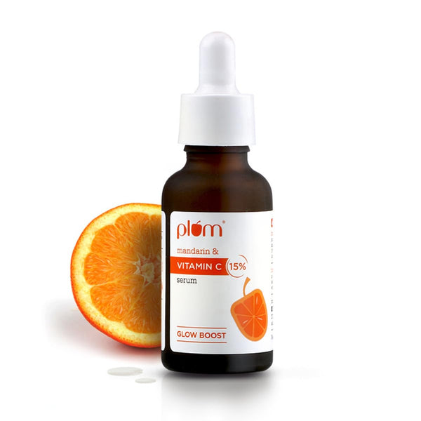 Plum 15% Vitamin C Serum for Face, Anti Aging with Pure Ethyl Ascorbic Acid, Kakadu Plum & Rose Extract, 1 Fl Oz