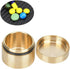 Dustproof Brass Pill Case, Mini Outdoor Waterproof Round Shape Container for Sports, Camping, Hiking - S