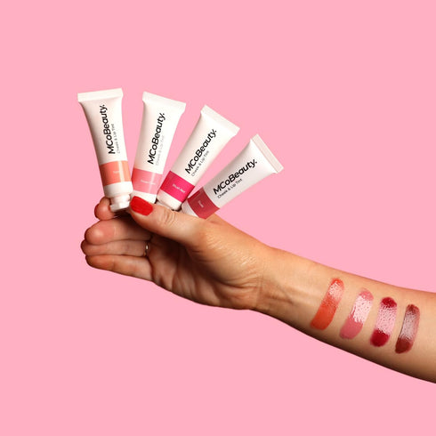 MCoBeauty Cheek & Lip Tint, Rose Glow, Vibrant Color for Cheeks and Lips, Vegan, Cruelty Free Cosmetics