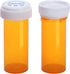 Plastic Empty Pill Bottles with Double Sided Use (Child Resistant & Easy Open) Caps - Medicine Container Pill Cases