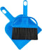 Mini Dustpan and Broom Set, Portable Plastic Brush Set (Blue) for Desk, Home, Kitchen, Small Animal Cleaning