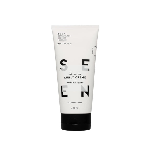 SEEN Curly Creme, Fragrance Free Curl Defining Hair Cream, Non-Comedogenic & Safe for Sensitive Skin
