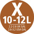 X/2.6-3.2 (40 Brabantia PerfectFit Trash Bags (Size Gal) Thick Plastic Trash Can Liners with Drawstring Handles Bags)