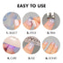 MOYOU LONDON 20 Pc Semi Cured Gel Nail Strips, Easy Apply & Remove Pastel Sweets Gel Wraps for Nails