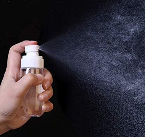 2 Pcs 30ml/1oz Mini Fine Mist Spray Bottles, Empty Clear Travel Containers for Cosmetic Skincare