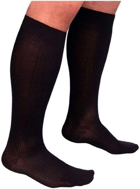 Sigvaris Support Therapy For Men Classic Rib Moderate Support Socks, Pair
