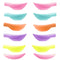 Lash Perm Rods: Silicone Lash Lift Pads, Eyelash Perm Curler Makeup Tools with Reusable Eye Patch & Ribbon (Colorful)