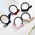 LOVEF 6 Pcs Simple Korean Elastic Double Knotted Bows Hair Band, Rubber Band for Girls Hair Accessories
