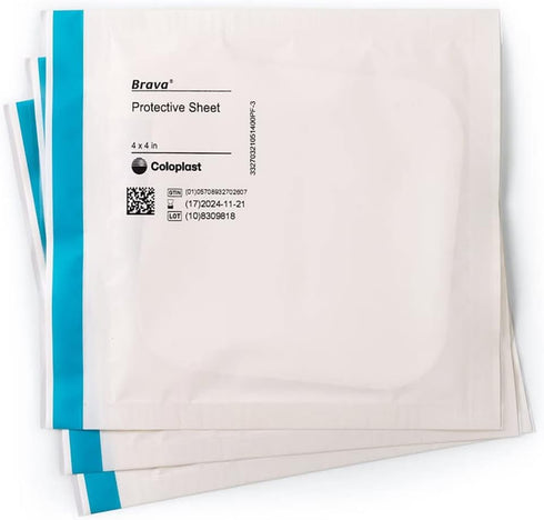 Brava Stoma Skin Protective Sheet, Skin Barrier, 4 X 4 32105 - Box of 10