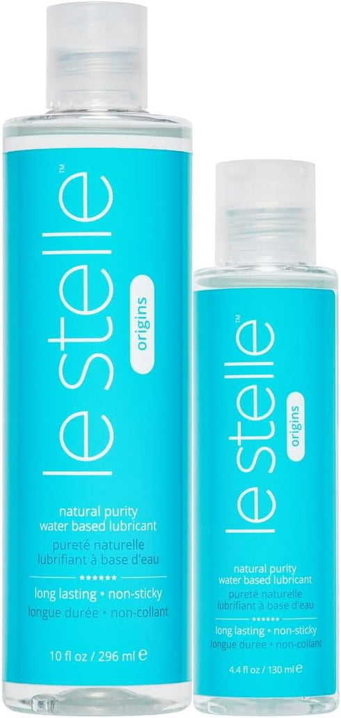 Le Stelle Origins Water-Based Personal Lubricant, Silly Smooth & Unscented, Condom & Toy Safe,