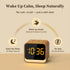 Housbay Wooden Sound Machine Alarm Clock for Bedrooms - Gentle Wake-Up with Birdsong, White Noise for Sleeping, Small