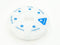 xjs XZC Round Shaped Clear Hard Plastic 7 Day Drug Organizer Pill Box