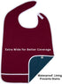 Shorewood Medical Adult Bib for Men, Women. Adjustable neck. Waterproof Inner Lining & Crumb Catcher.Machine wash & Dry