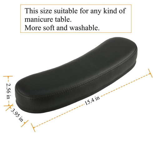 Manicure hand Cushion Pillow Pad, Nail Polish Hand Cushion, Manicure Table Portable Nail Table Hand Cushion Pillow, Nail Art Tools Hand Cushion, Nail SPA Nail Art Salon Home Nail Tech (Black)