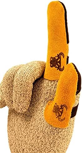 G & F Products 8128XL Cowhide Leather Guard, Finger Protection, X-Large, Tan