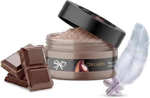 SXO Gourmet Edible Body Powder - Chocolate Flavored Kissable Dust for Couples