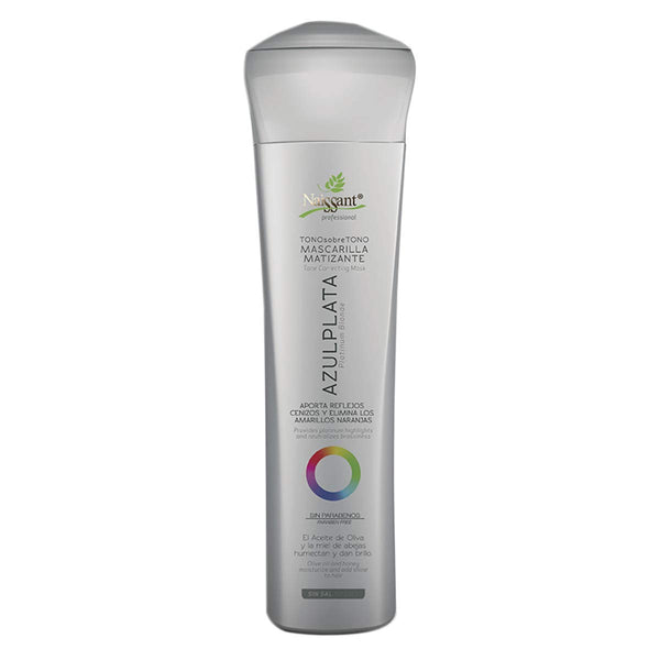 naissant Silver Ash Blonde Hair Blue Toning Mask | Neutralizes Yellow & Orange Tones | 10.1 Fl