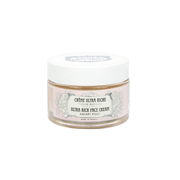 Panier des Sens Ultra Rich Face Cream - 1.7 fl oz, with Hyaluronic Acid + Peony Extract for Moisturizing Radiance
