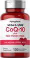 Piping Rock CoQ10 with Red Yeast Rice, 100 Capsules, Non-GMO, Gluten Free Supplement with Alpha Lipoic Acid