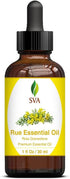 SVA Rue Essential Oil, 1 Fl Oz, 100% Natural for Diffuser, Hair, Skin Care, Aromatherapy