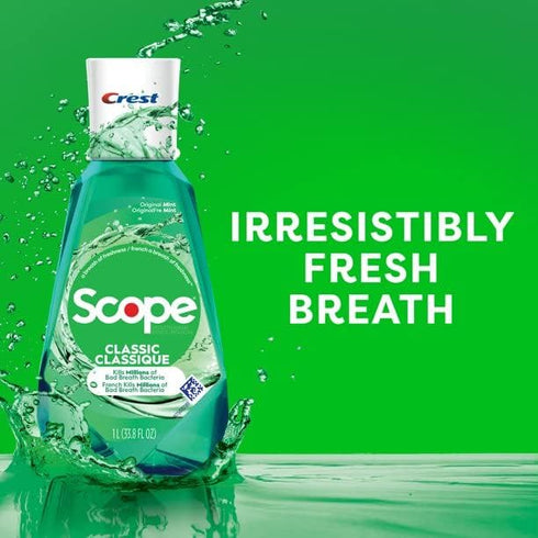 Scope 33.33 oz, Pack 2 Mouthwash Original Mint