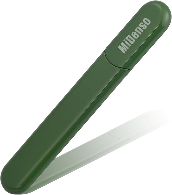 Premium Particular Glass Nail File with Case, MiDenso Both Sided Filer Crystal Beauty Nail File