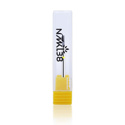NMKL38 Electric Nail Drill File Tool, Small Barrel Shape Diamond Bit Cuticle Cleaner for Manicure Pedicure Kit