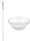Ipetboom Face Mask Mixing Bowl Set, Clear Glass Facial Mask Bowl, Stick Spatula, Face Mask Brush
