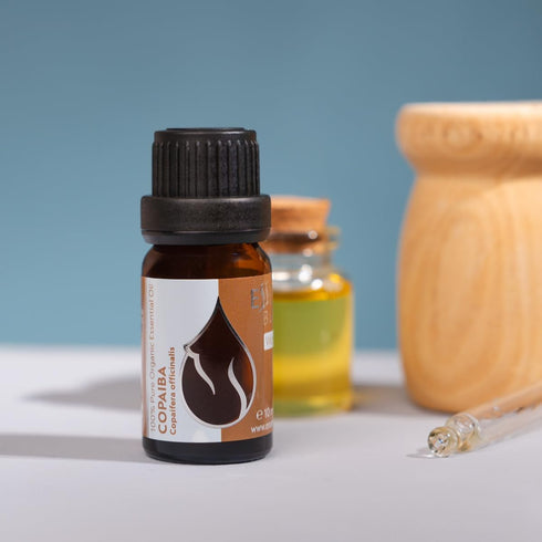 Essences Bulgaria Organic Copaiba Essential Oil 0.34 Fl Oz 10ml - 100% Pure Natural Therapeutic Grade for Diffuser,