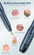 Professional Nail Drill Set 20000RPM USB Portable Electric Nail File with Sanding Bands, Bits & Brush for Acrylic Gel