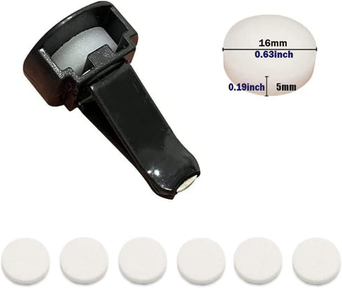 Car Air Vent Clip Replacement Pads, 50Pcs White, Unscented Refill Tablets for Car Air Freshener Clips